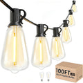 Svater Outdoor String Lights ST38 Patio String Lights with Waterproof Shatterproof LED Bulbs