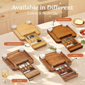 SMIRLY Large Bamboo Charcuterie & Cheese Board Set