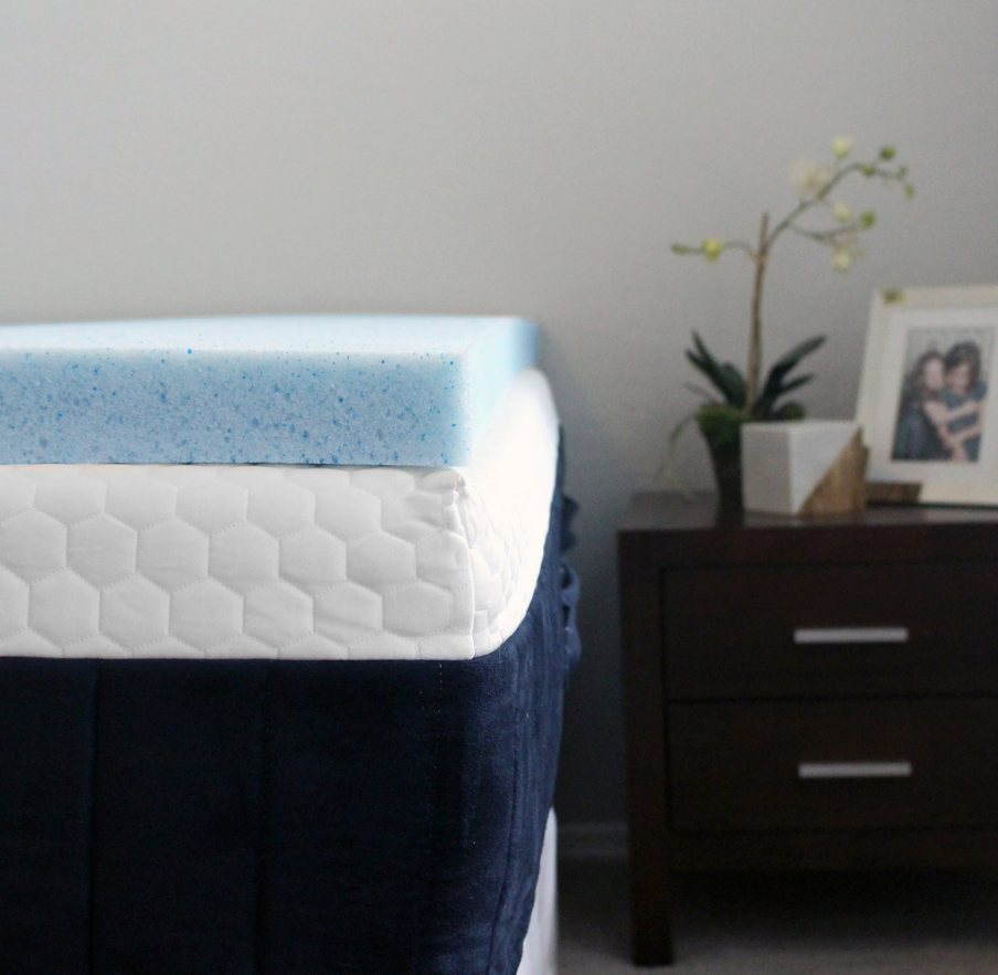 3 inch Mattress Topper Pad - Memory Foam Infused with Cooling Gel - Soft - King Queen Full Twin Cal King Full XL Twin XL -&nbsp;