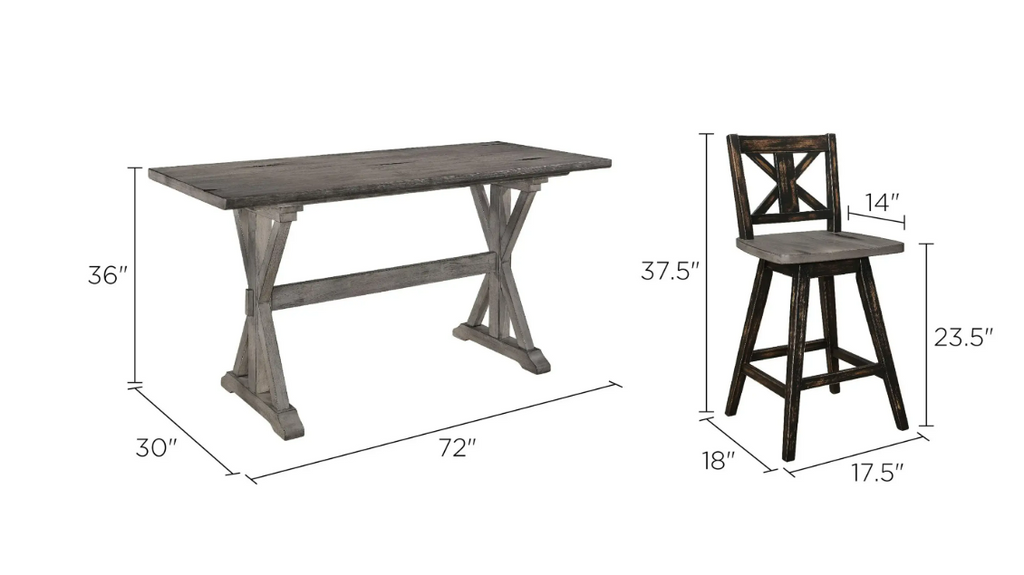 Counter top dinning sets