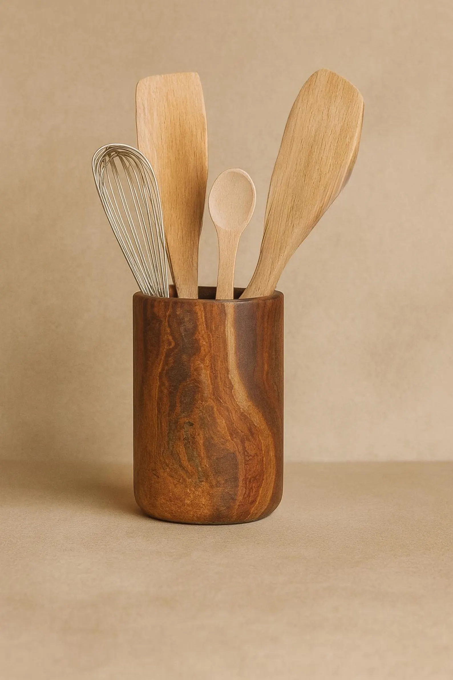 Small Minimalist Onyx Utensil Holder